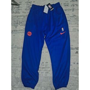 Nike NBA New York Knicks Dri-Fit Pants Mens L Blue Basketball Warm Up